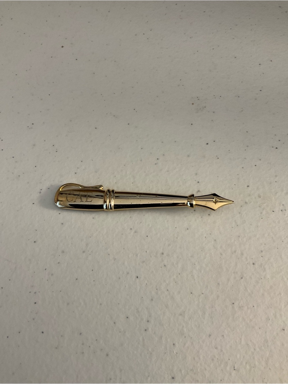 Gold Tone Fountain Pen Clip-Top